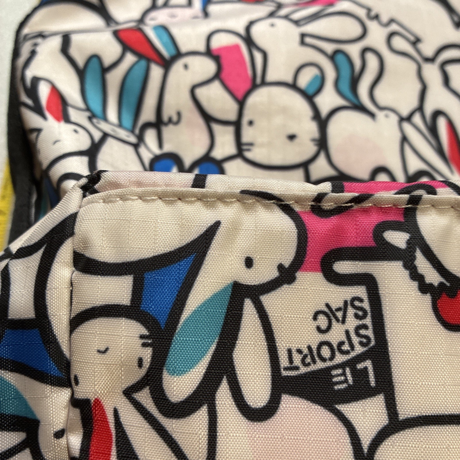 LeSportsac Playful Bunnies Bucket Bag, used
