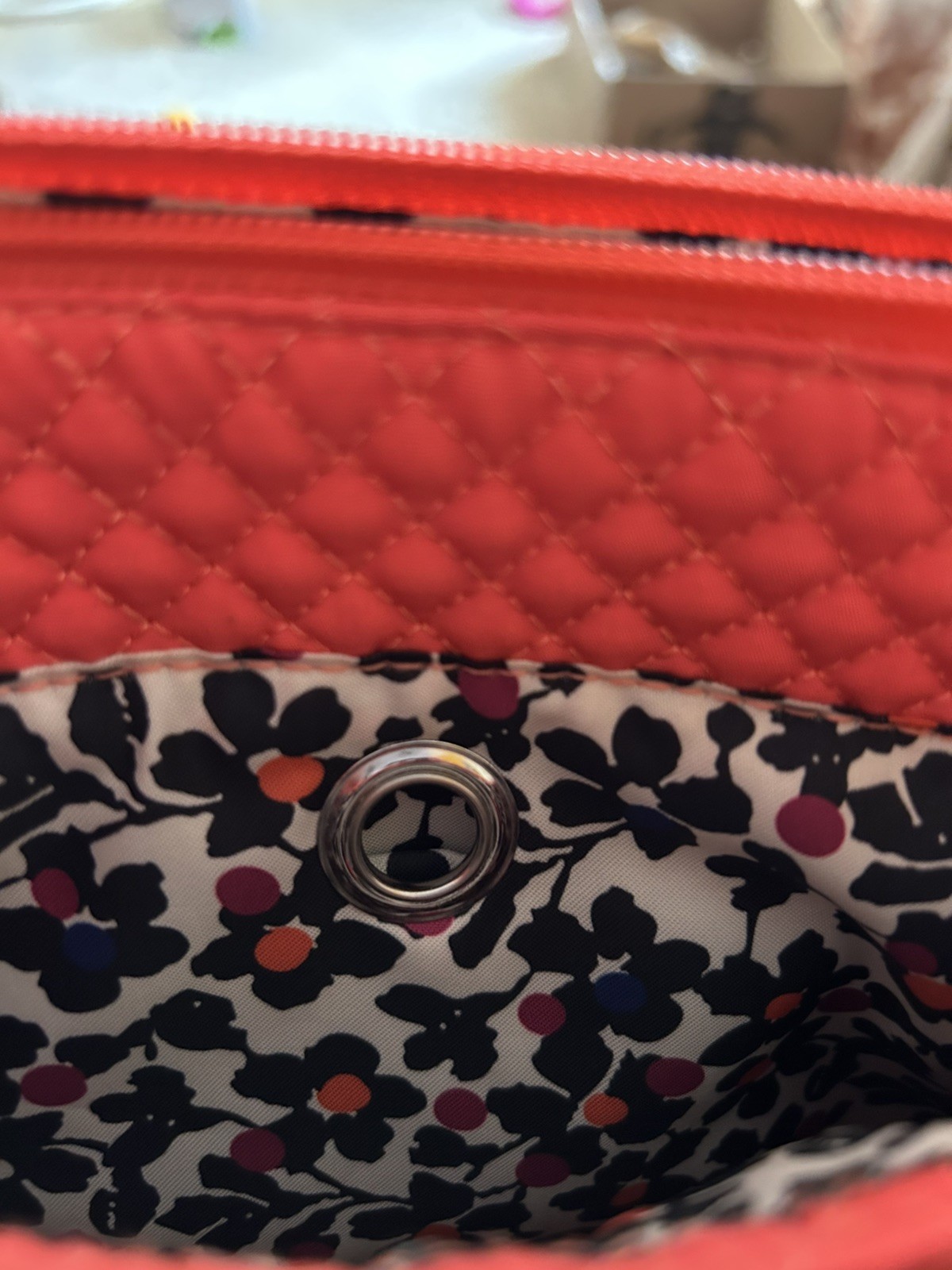 Vera Bradley Iconic RFID Little Hipster In Coral Reef Hot Pink