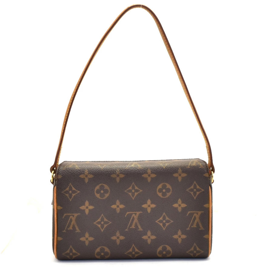 Louis Vuitton Handbag Recital Monogram M51900 Canvas Leather Brown