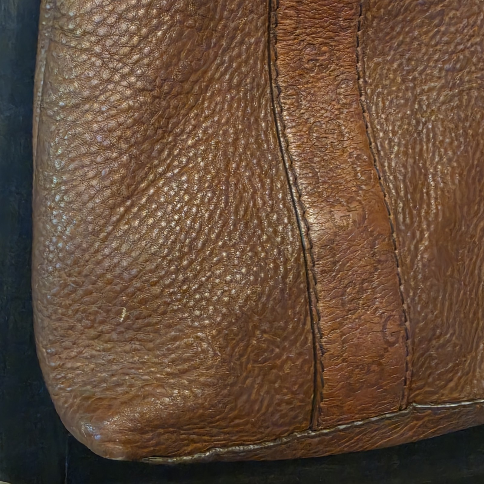 Gucci Brown Pebbled GG Pattern Shoulder Bag Braided Top Handle Silver HW