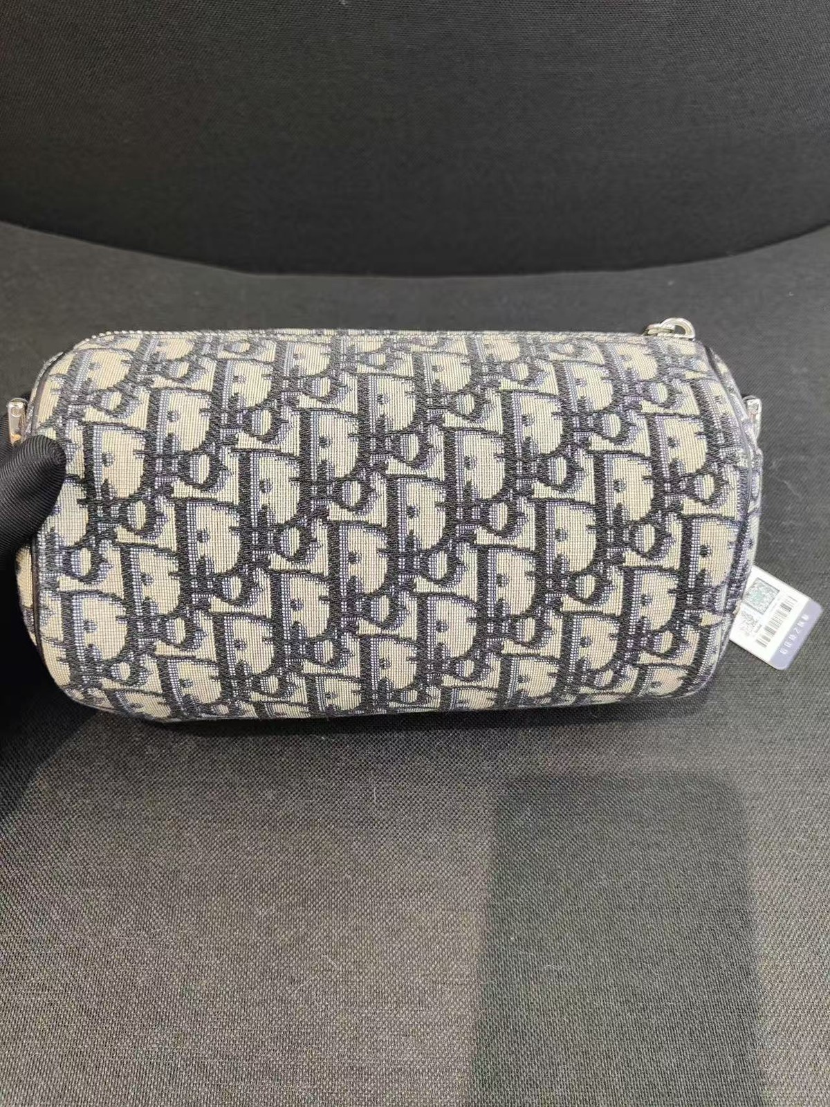 Dior Oblique Jacquard Canvas Cylinder Crossbody Mini Shoulder Bag