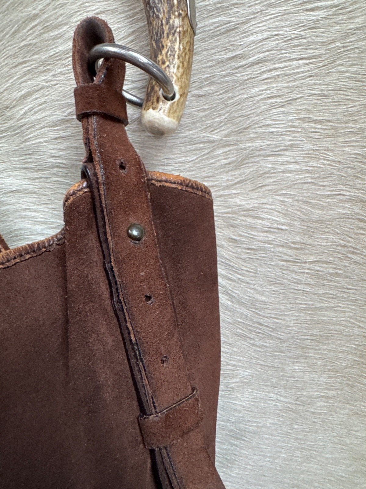 Yves Saint Laurent Rive Gauche Mombasa Bag Suede Purse Handbag Rare