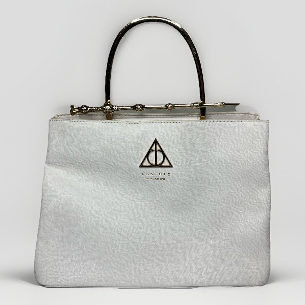 Lot Of 2x Harry Potter Deathly Hallows Loungefly Purses – White & Yellow Handbag