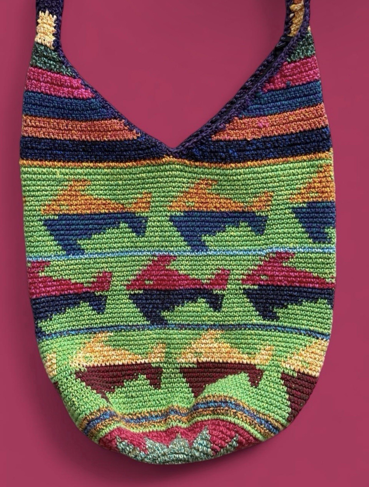 Handmade Crochet Bag with Fish Design