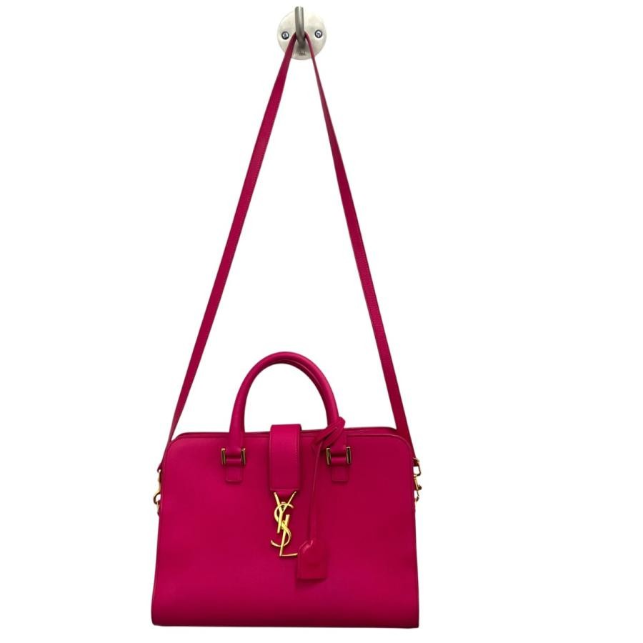 SAINT LAURENT Bag: 357395 Pink W28H21D13cm;