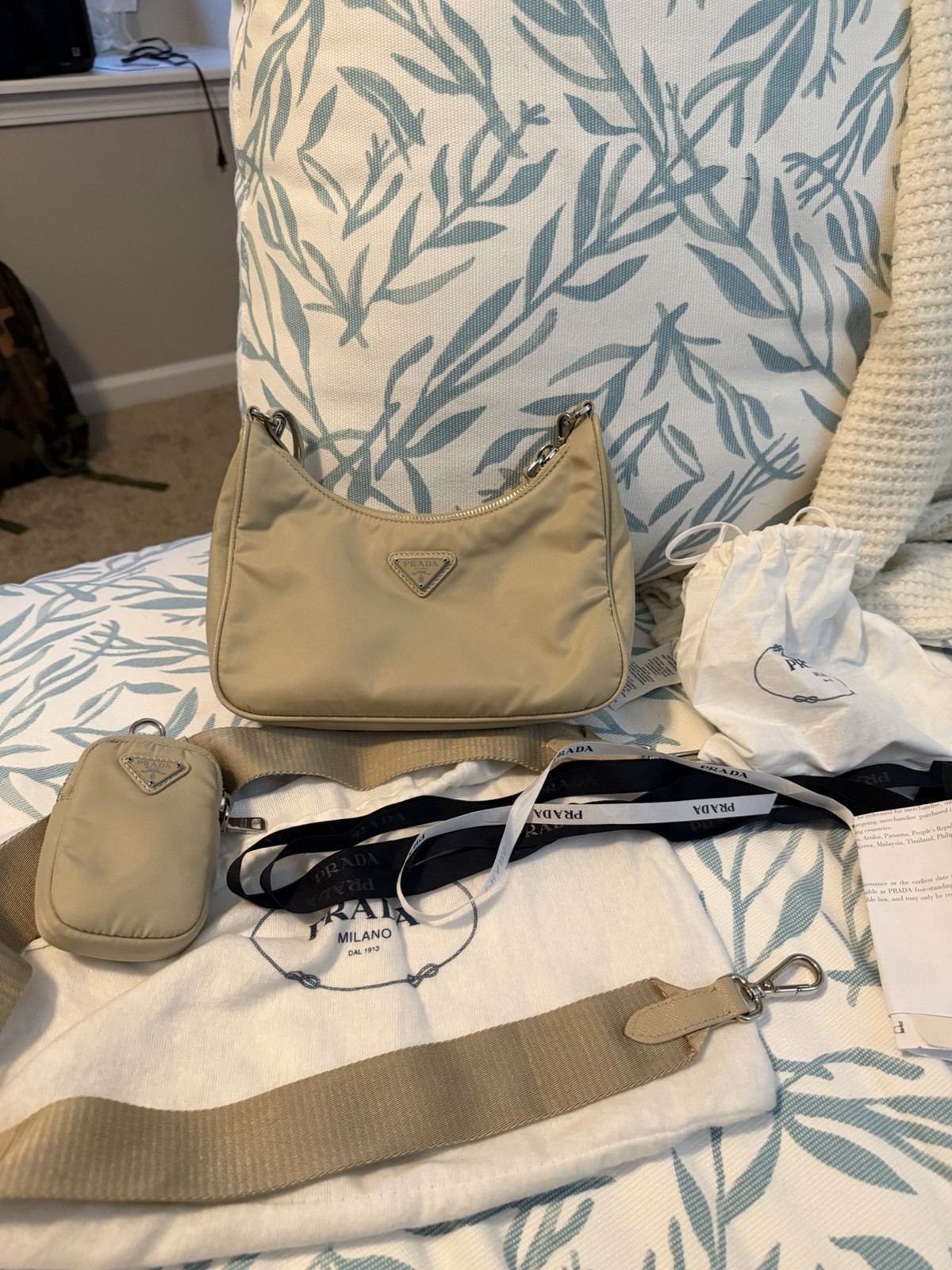 Prada Deserto Re edition 2005 Bag Full Inclusion