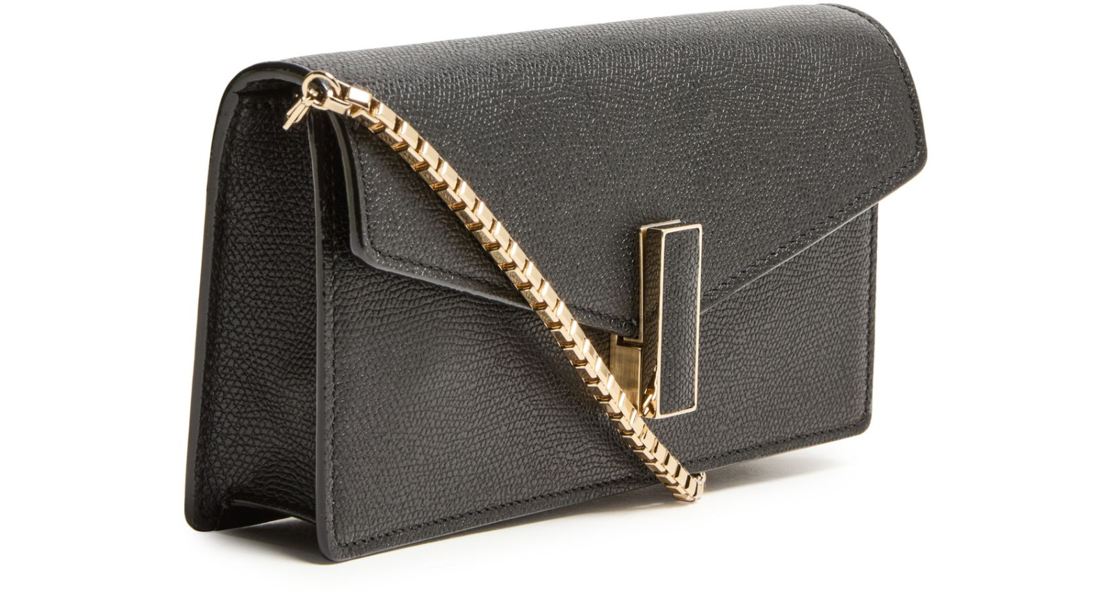 VALEXTRA Iside Black Chain Bag New & Authentic
