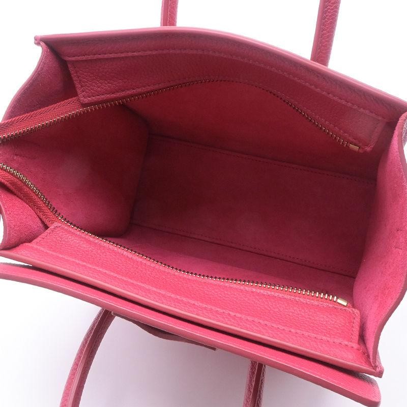 CELINE Bag: Luggage Nano 189243DRU.24PI Pink W20×H21×D9cm w/strap dust bag;