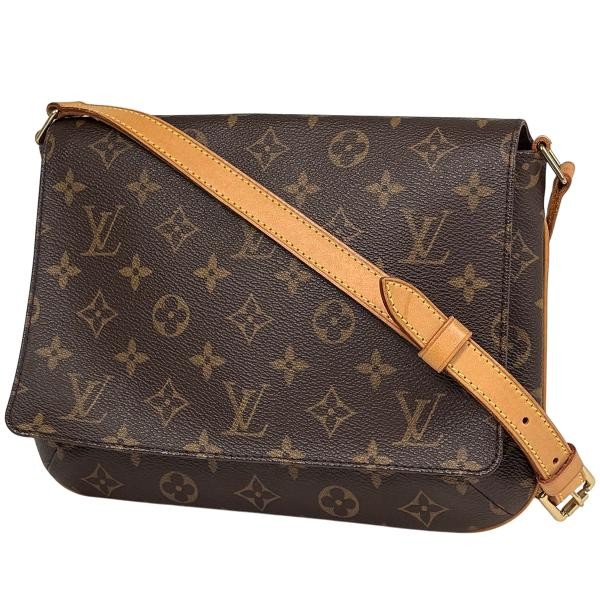 Louis Vuitton Musette Tango Long Monogram Brown Handbag M51388 #BS2432