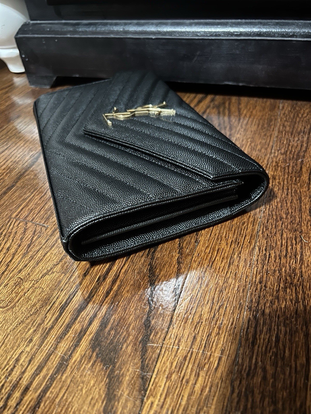 YSL Monogram Large Wallet With Black Color