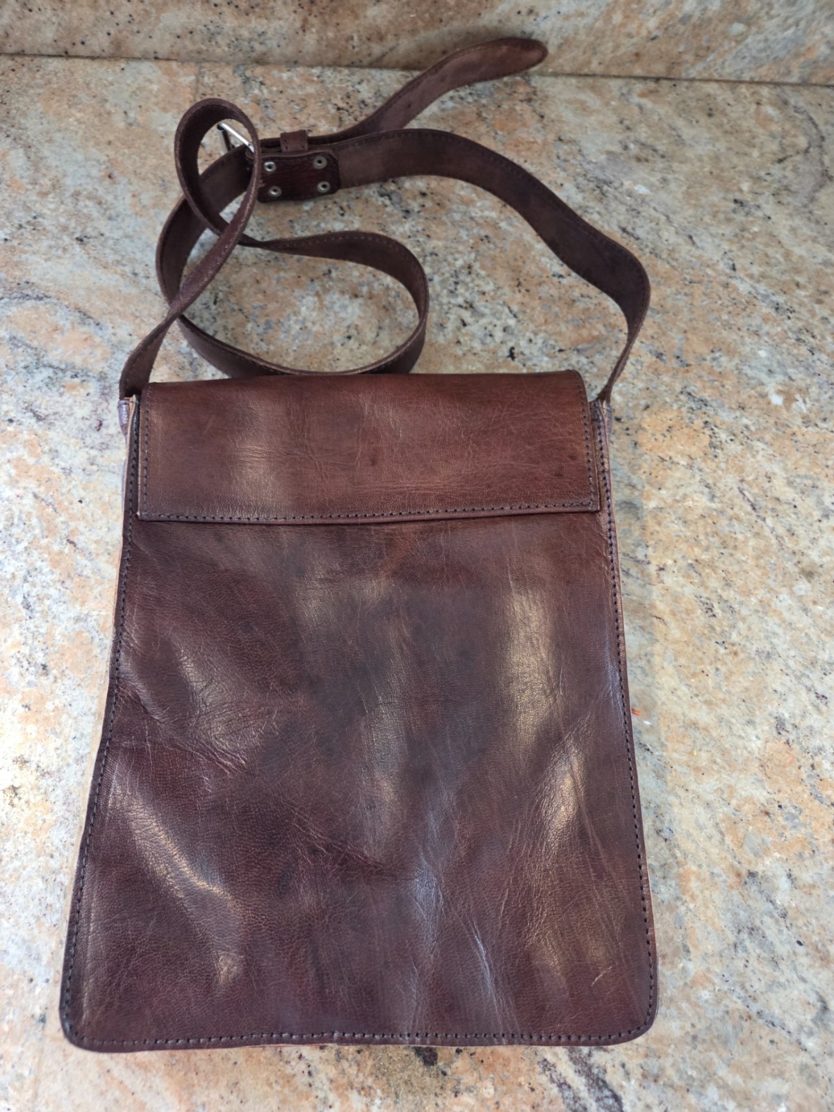 Handmade Moroccan Leather Purse with Tassels – new – havanna brown
