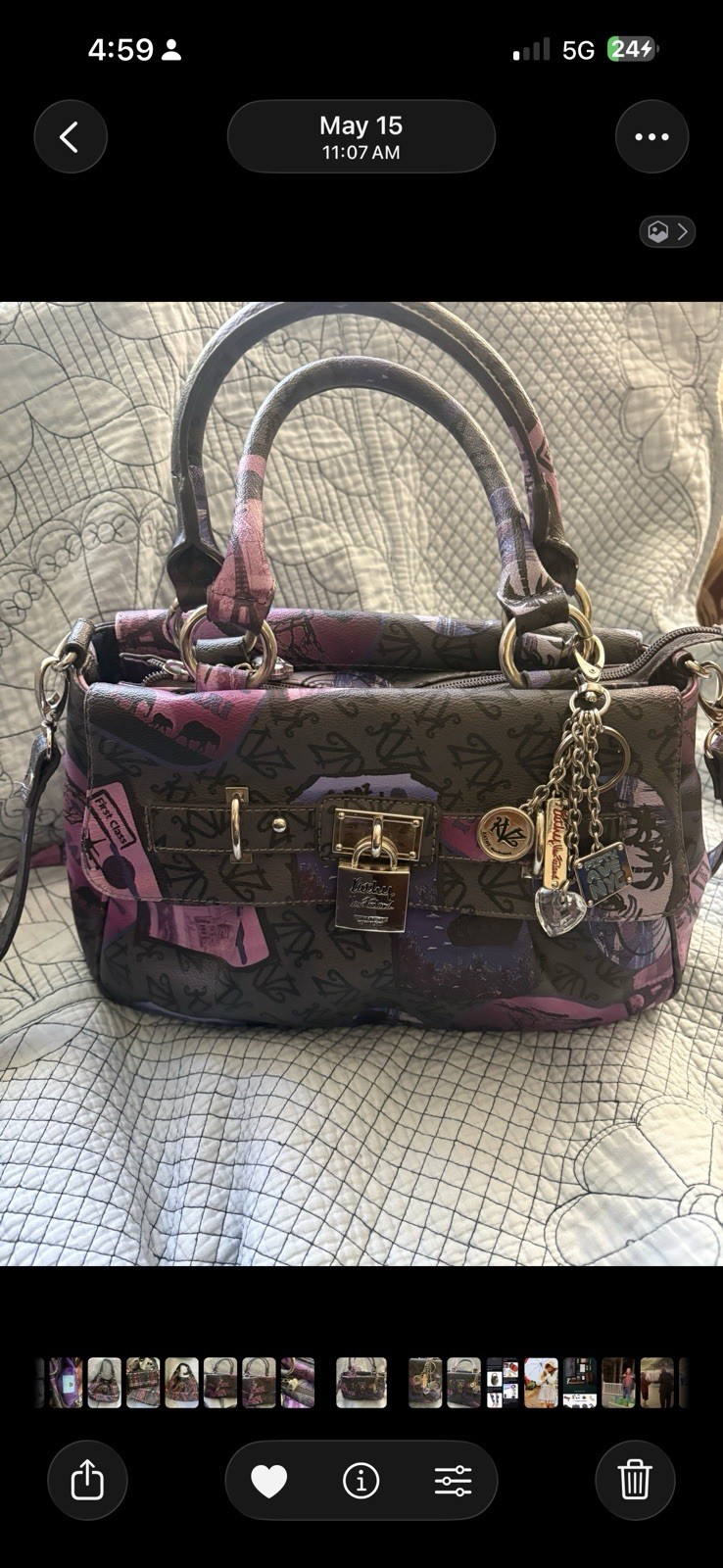 Kathy Van Zeeland handbag ‘Ticket To Ride’