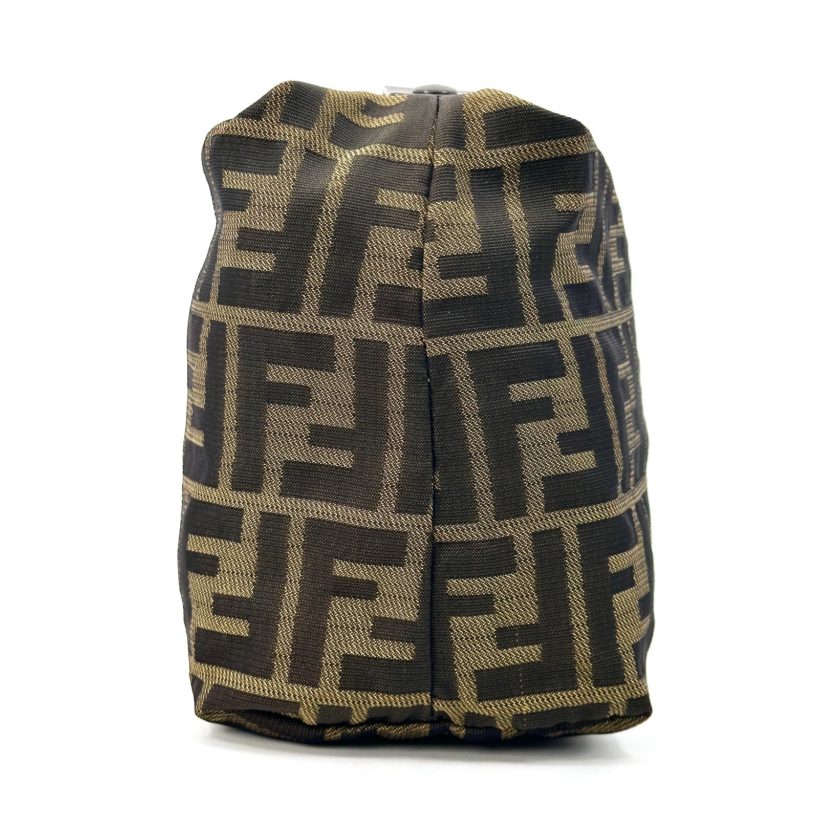 Fendi Pouch Vanity bag Zucca Mini Hand bag Nylon Authentic 517T0463