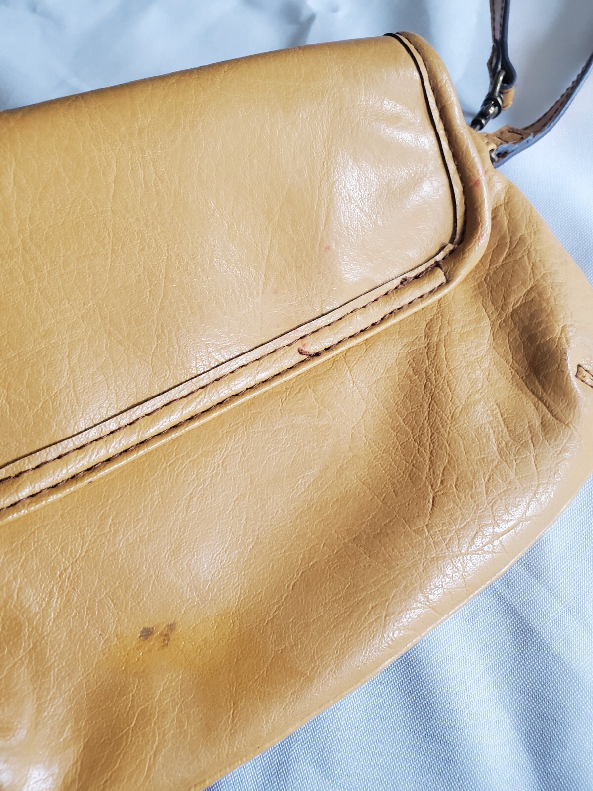 Liz Claiborne AXCESS Vintage Wristlet Small Rust Copper Faux Leather Bag Y2K