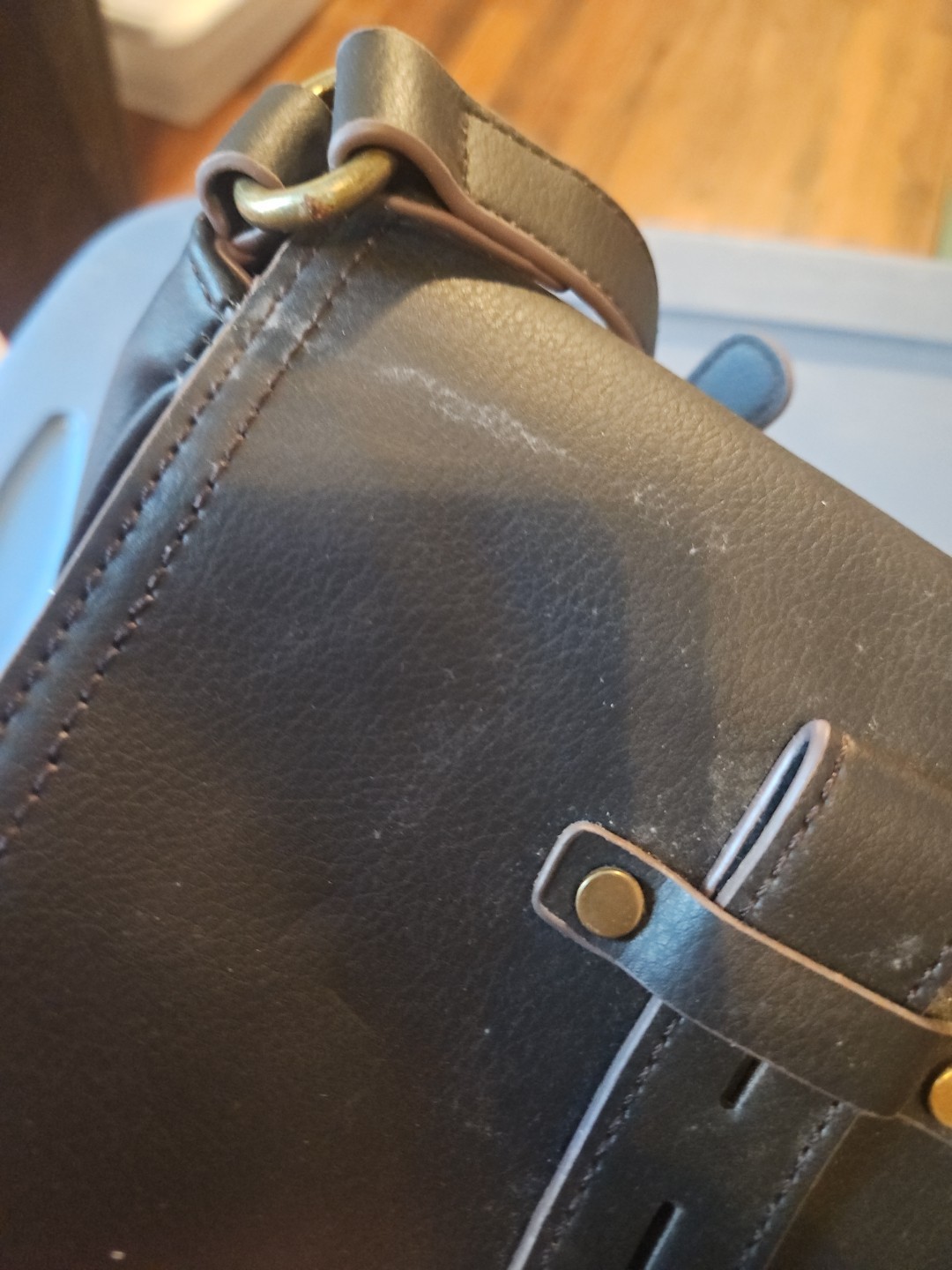 A.N.A New Approach Brown Leather Crossbody Bag Great Condition