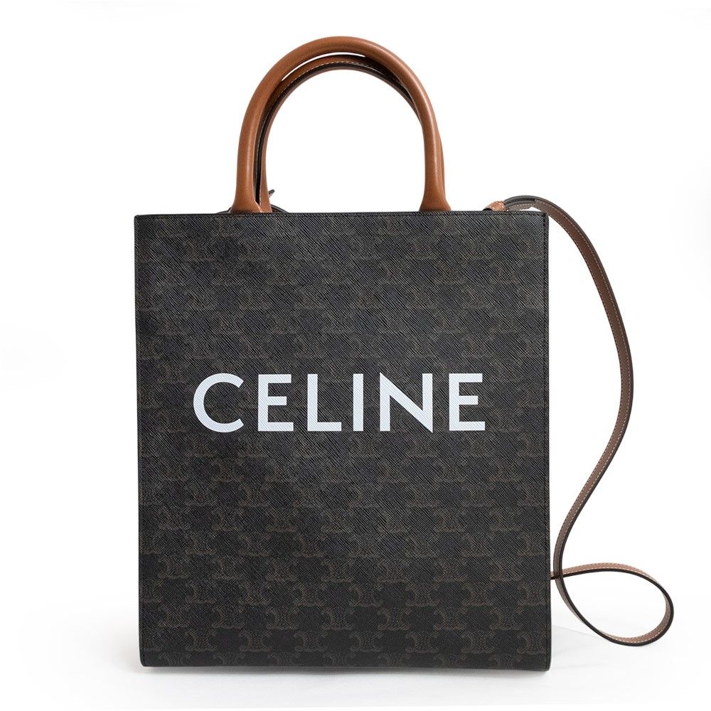 CELINE Vertical Cabas Small Tote Triomphe 191542BZK.04LU #770