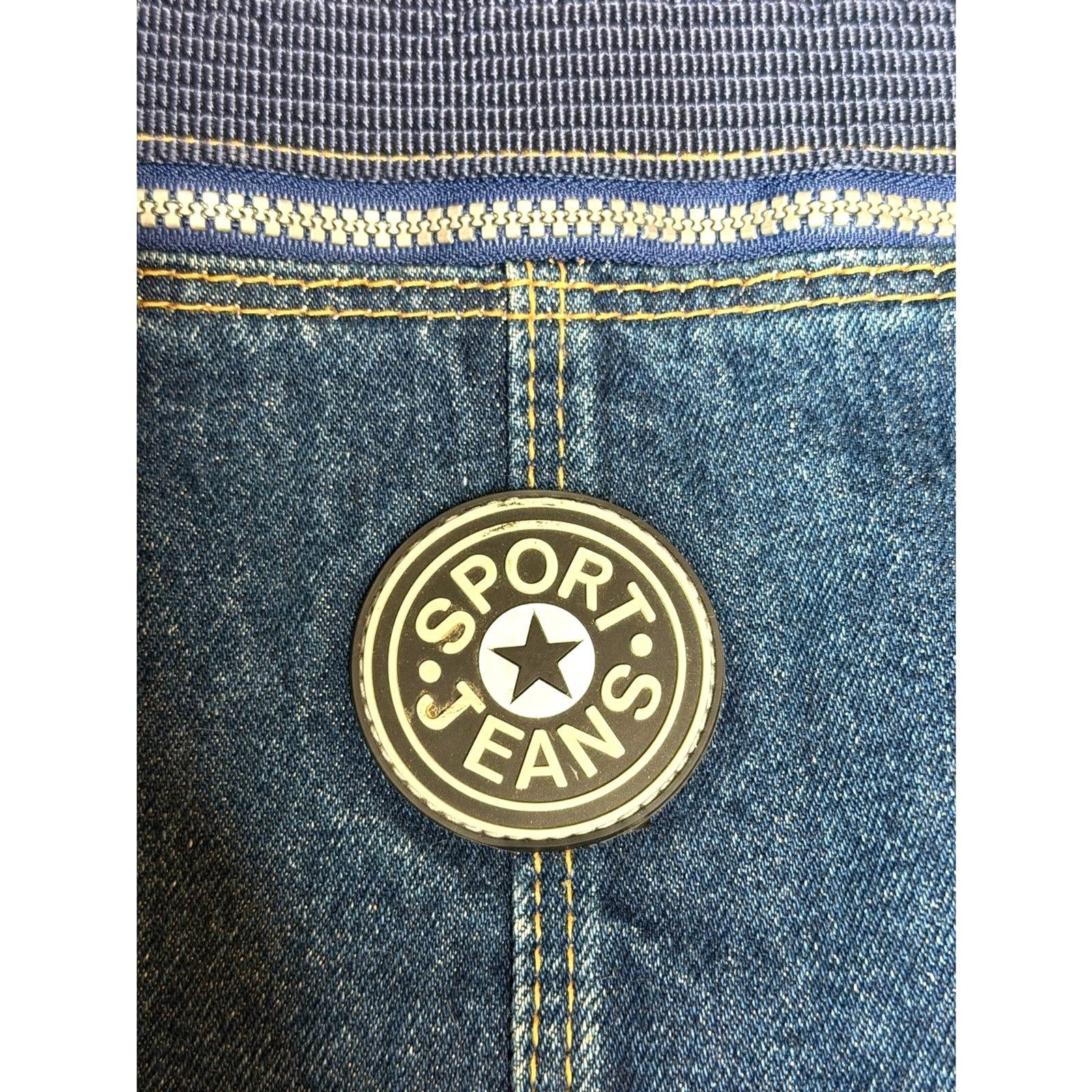 Sports Jeans Denim Crossbody Bag Blue Messenger Shoulder Purse Multi Pocket Y2K