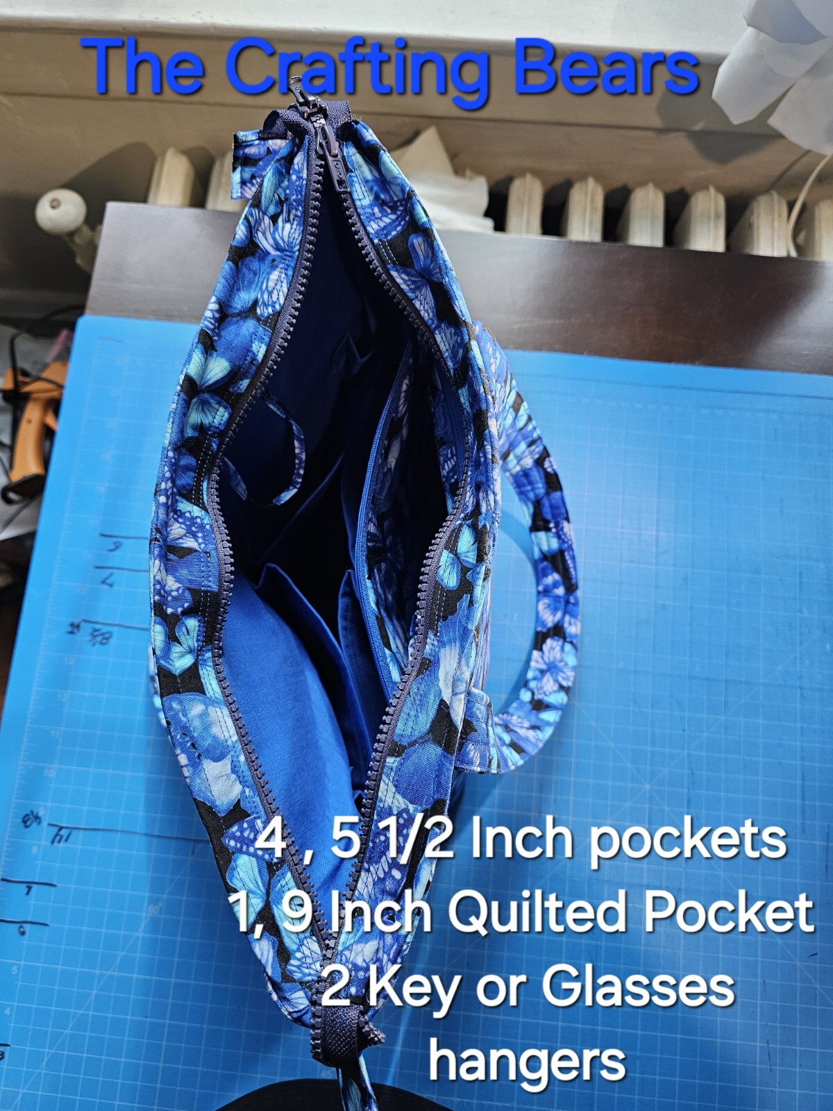 Butterfly Blues Tote Bag