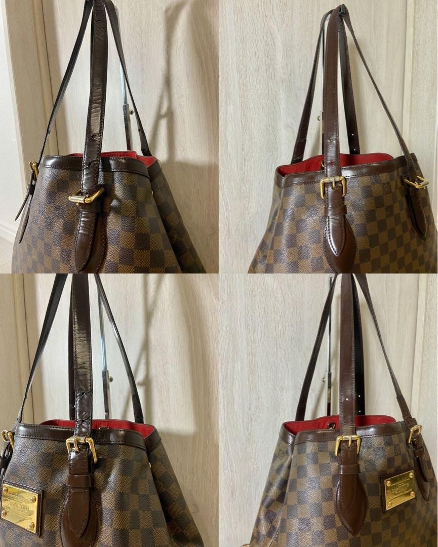 Authentic Louis Vuitton Damier Hampstead MM Shoulder Tote Bag N51204 from Japan