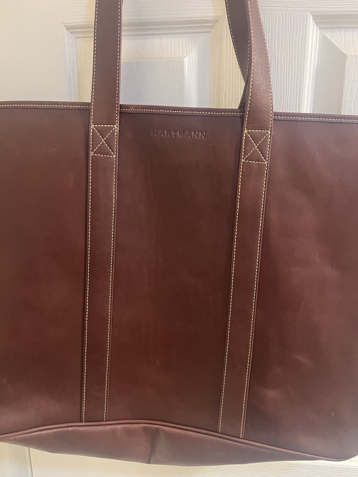 Hartmann Leather Hamptons Tote Brown 20″ Wide x 15″ Height x 6.5″ Deep