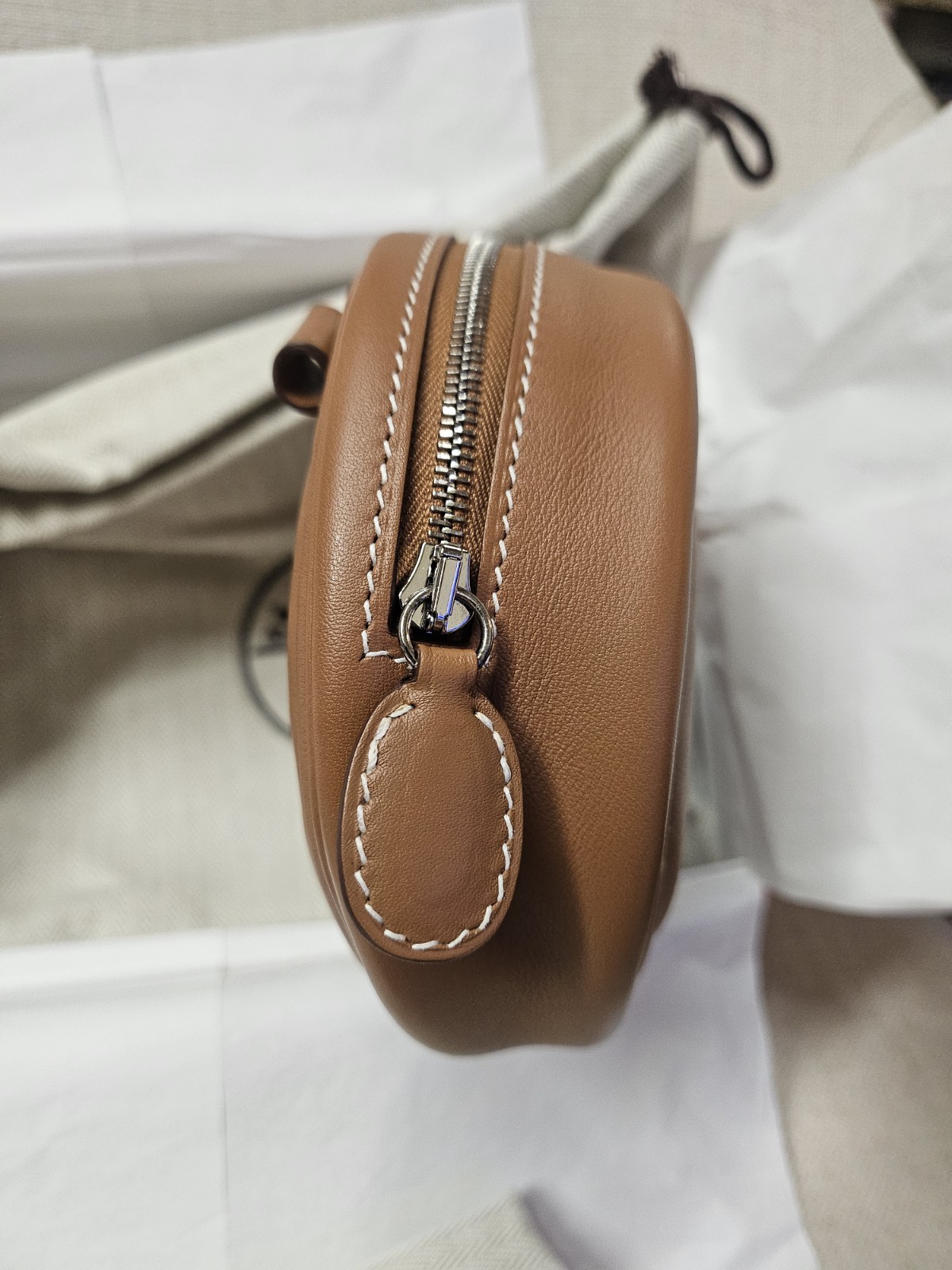 Hermes In The Loop Belt Bag Verso Swift Leather Gold/Yellow Palladium Hardware