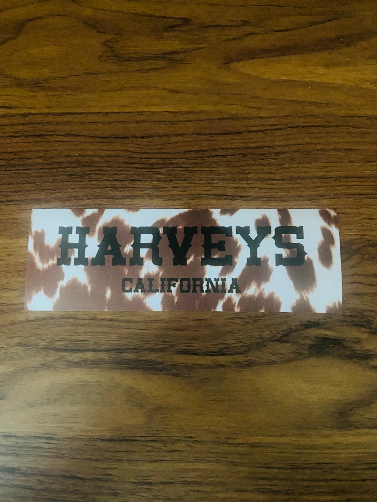Harveys Seatbelt Tooled Leather Release Sticker
