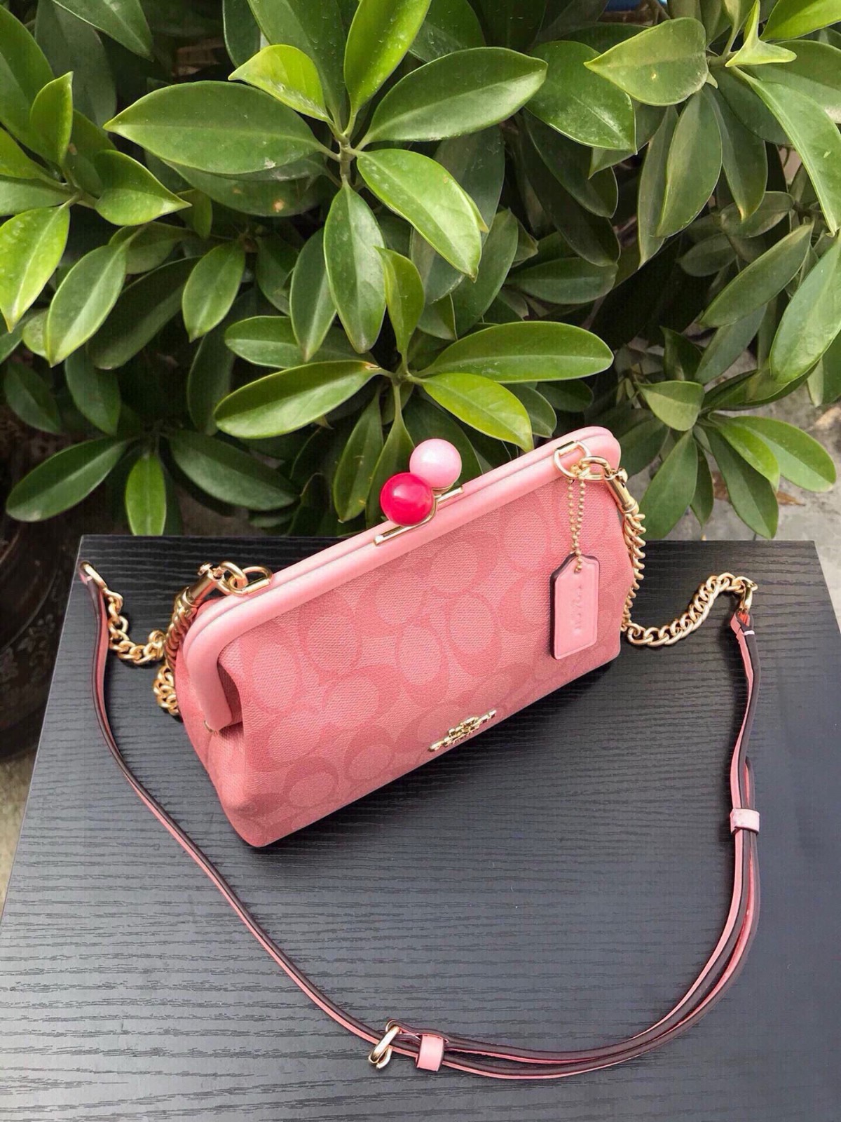COACH Shoulder bag C1452 H 5.51 in × W 7.87 in × D 3.15 in Pink
