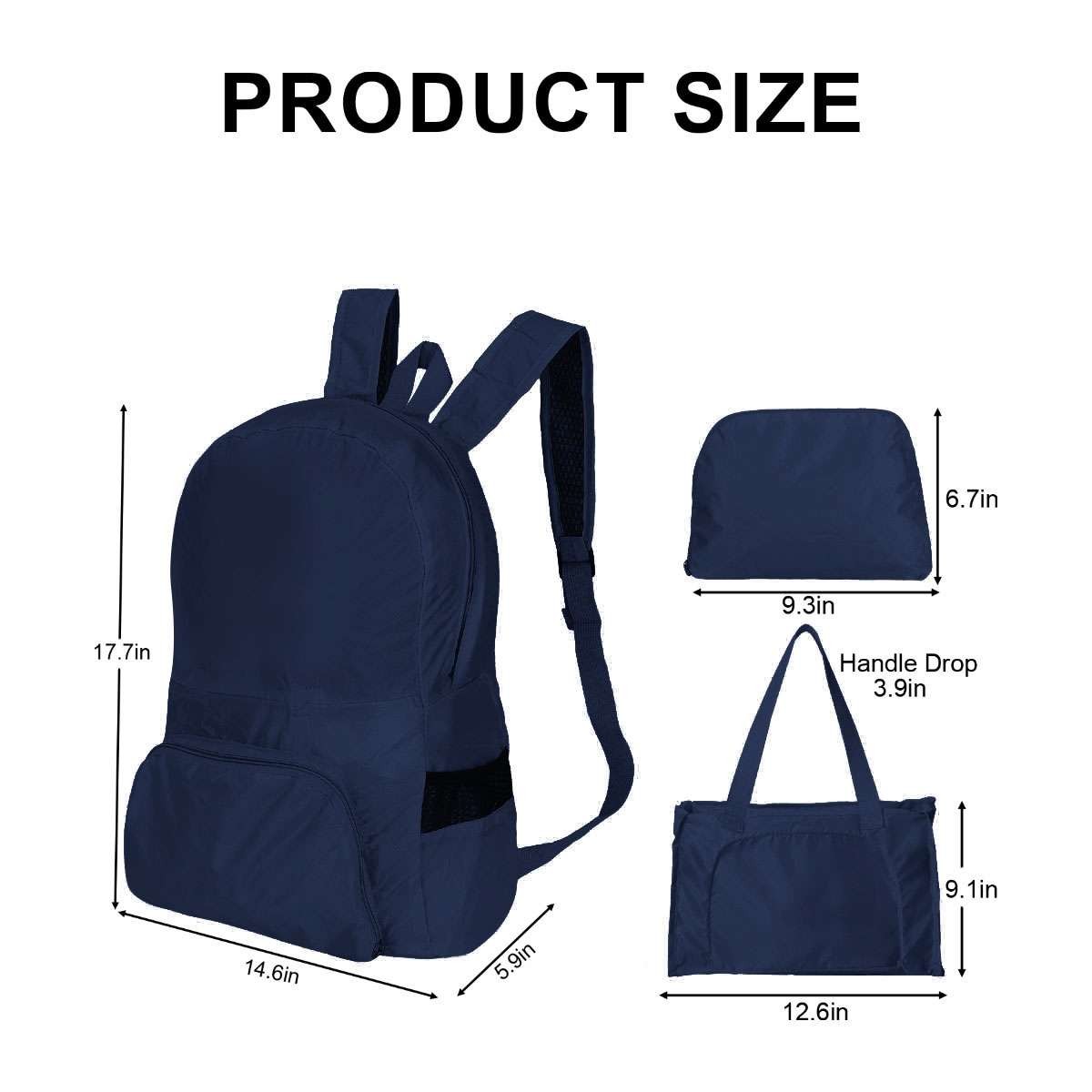 Women Men Durable Lightweight Packable Backpack Travel Camping Hiking Bags Pack