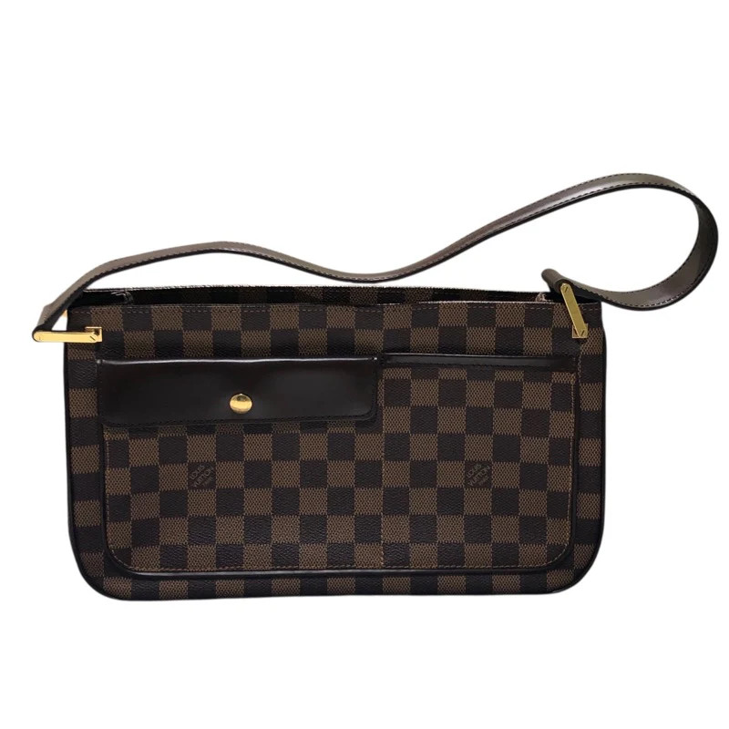 LOUIS VUITTON Overny N51129 Ebene Damier Canvas Shoulder Bag #2277
