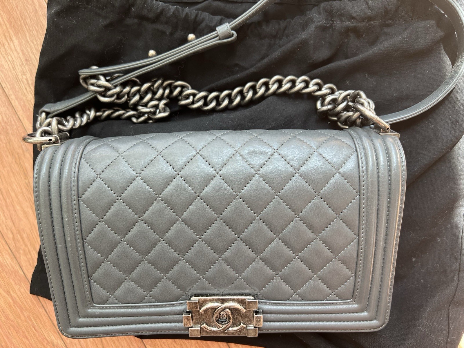 Chanel Lambskin Le Boy Bag Medium