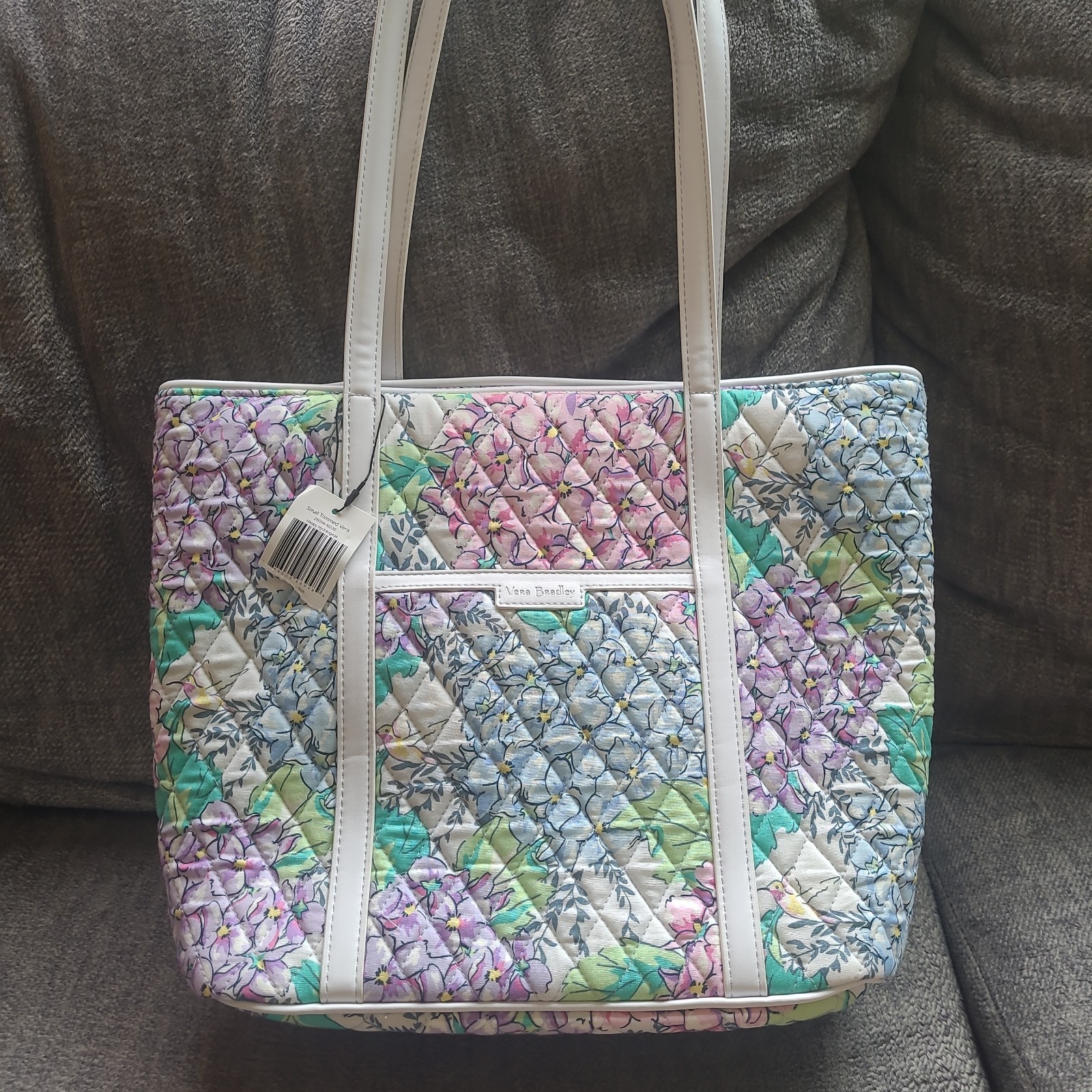 Vera Bradley – Vera Trimmed Small Tote Bag – Happy Hydrangeas NWT