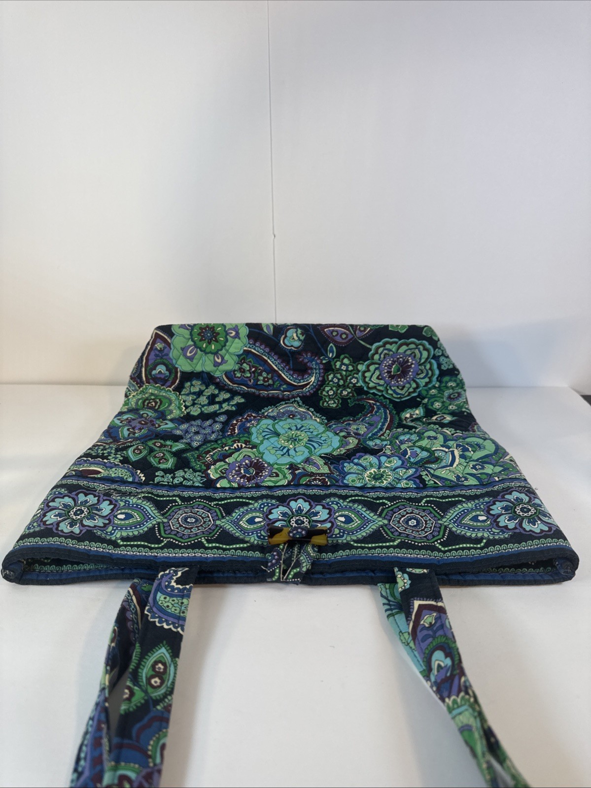 Vera Bradley Blue Rhapsody Retired Tote Bag Inner Pockets with Matching Wallet