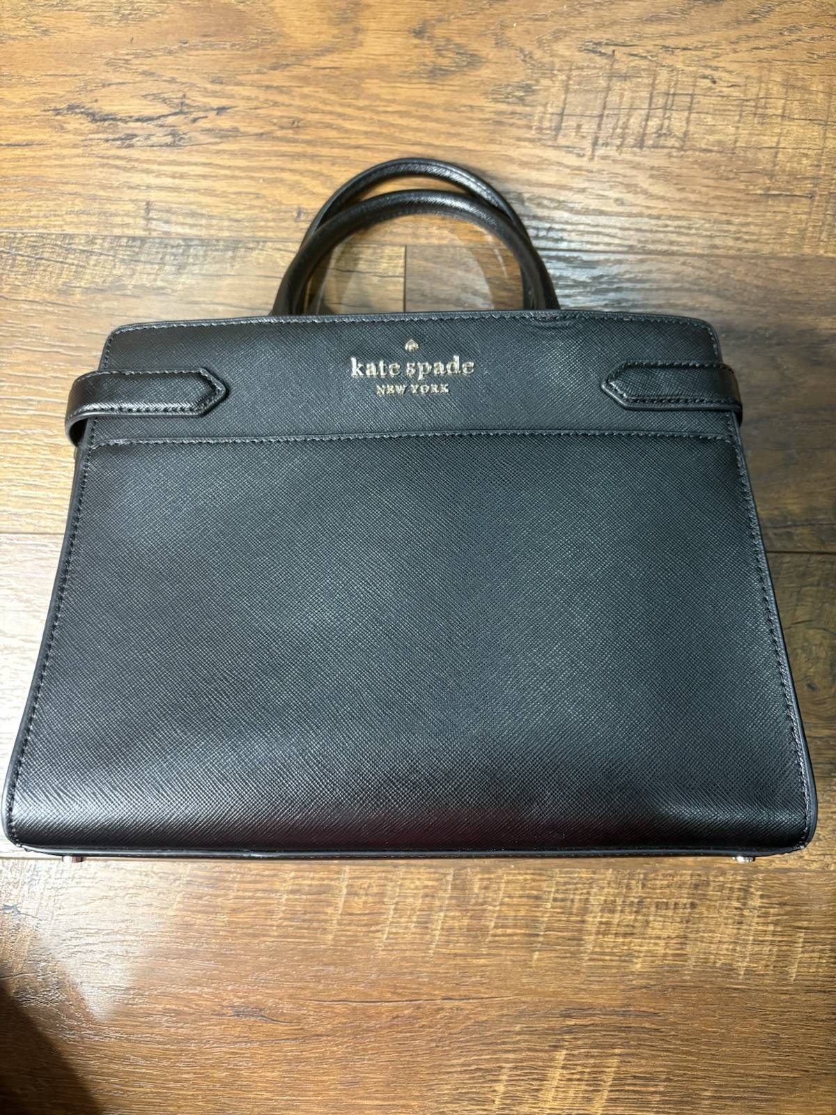 Kate Spade Staci Satchel Crossbody Leather Bag – Black Excellent Condition