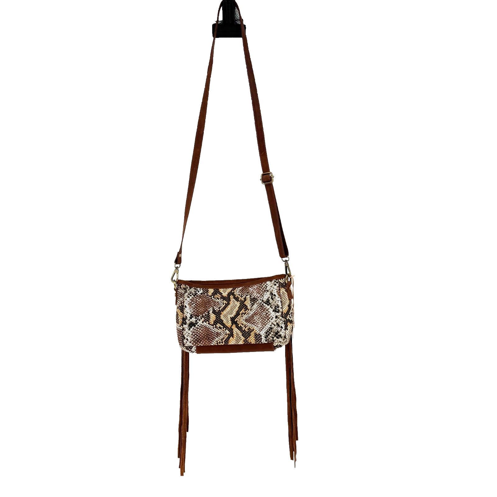 NEW Shyanne Tooled Snakeskin Fringe Crossbody Bag Purse Western Cowgirl Rodeo