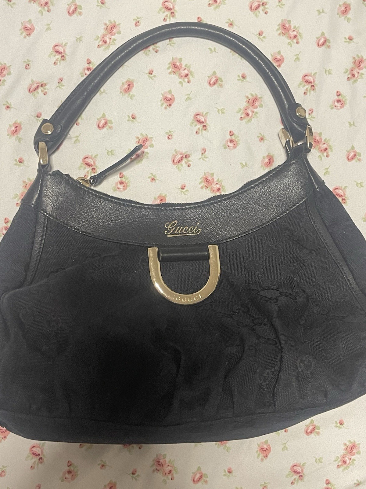 Gucci Black Abbey d-ring shoulder bag