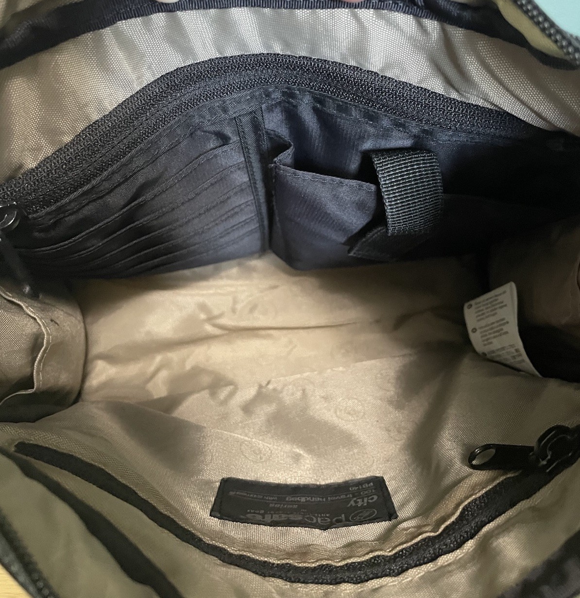 Pacsafe Citysafe 100 Anti-Theft Crossbody Bag – Black Travel Purse