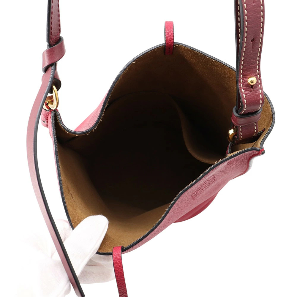 Loewe Gate Leather Bag 321.12.U13 Shoulder Bag Red Unisex #TZB1789