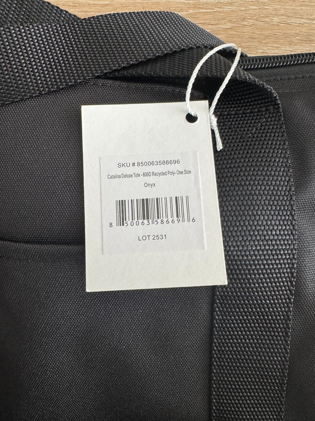 Lo & Sons Catalina Deluxe Large Weekender Travel Tote Black Recycled Poly
