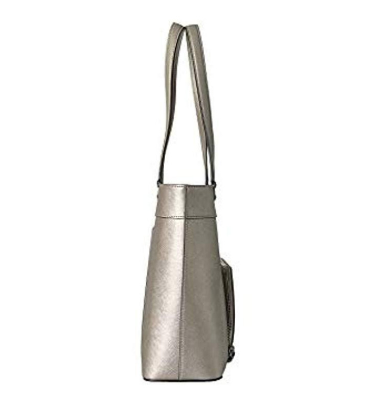 Calvin Klein Louise Saffiano Leather Key Item Tote gold