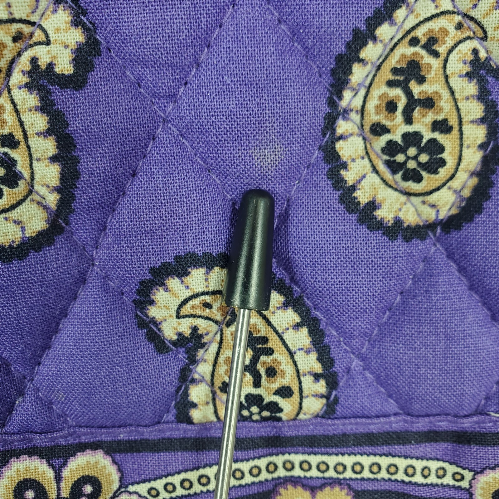 Vera Bradley Multicolor Paisley Quilted Floral Shoulder Tote Purse 15″x9.5in