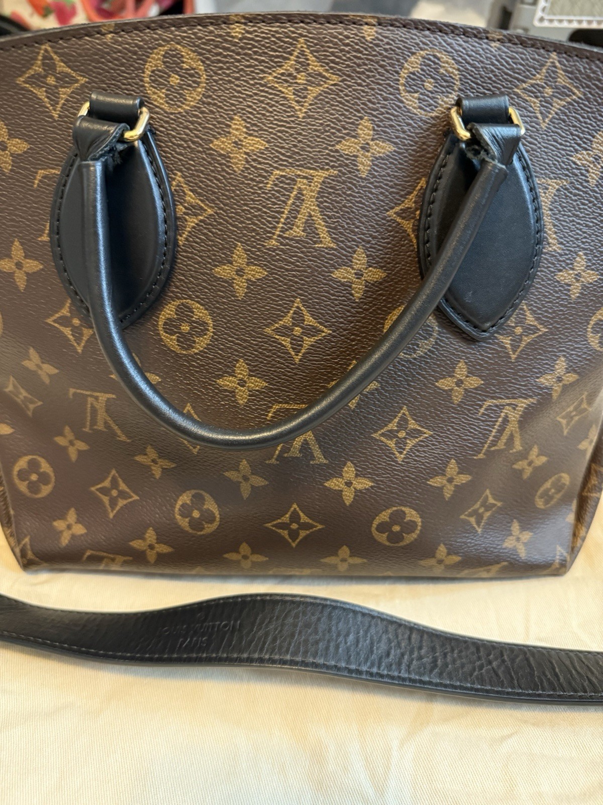 Louis Vuitton Flower Zip Tote PM Monogram Noir