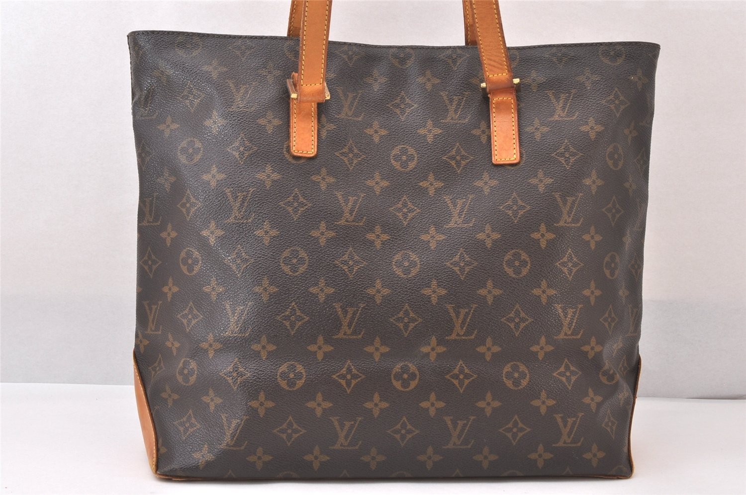 Authentic Louis Vuitton Monogram Cabas Mezzo Shoulder Tote Bag M51151 LV 822AA