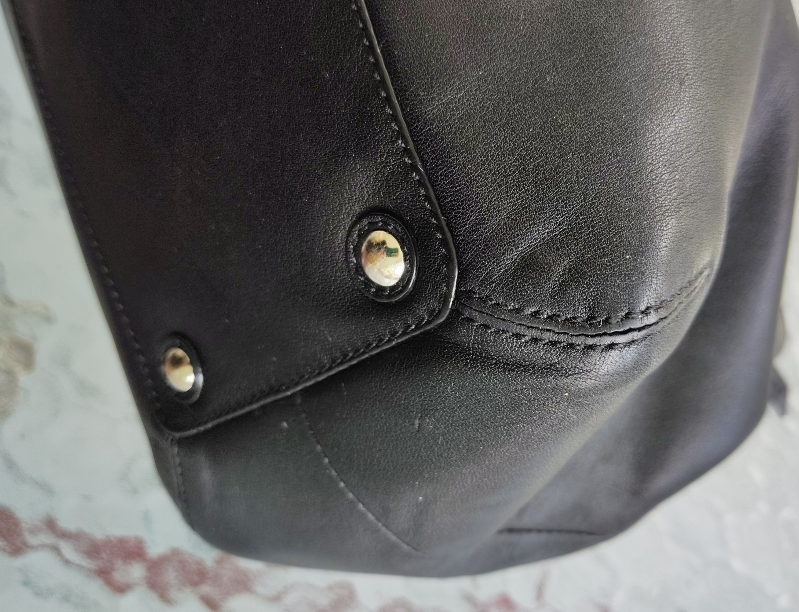 Coach LARGE F13732 Vintage Soho Black Pleated Leather Shoulder Bag