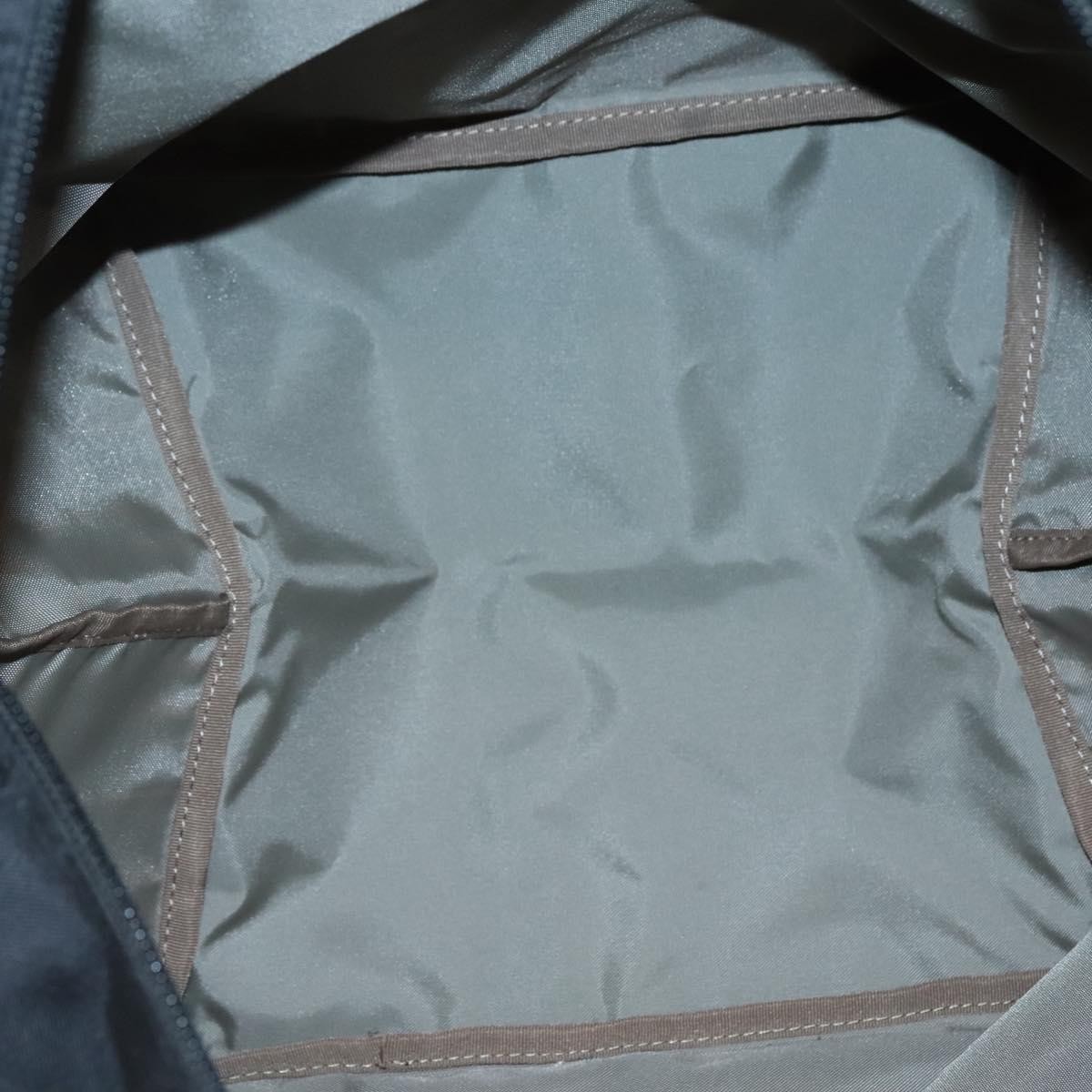 BURBERRY Blue Label Nova Check Tote Bag Nylon Gray Auth ti3408