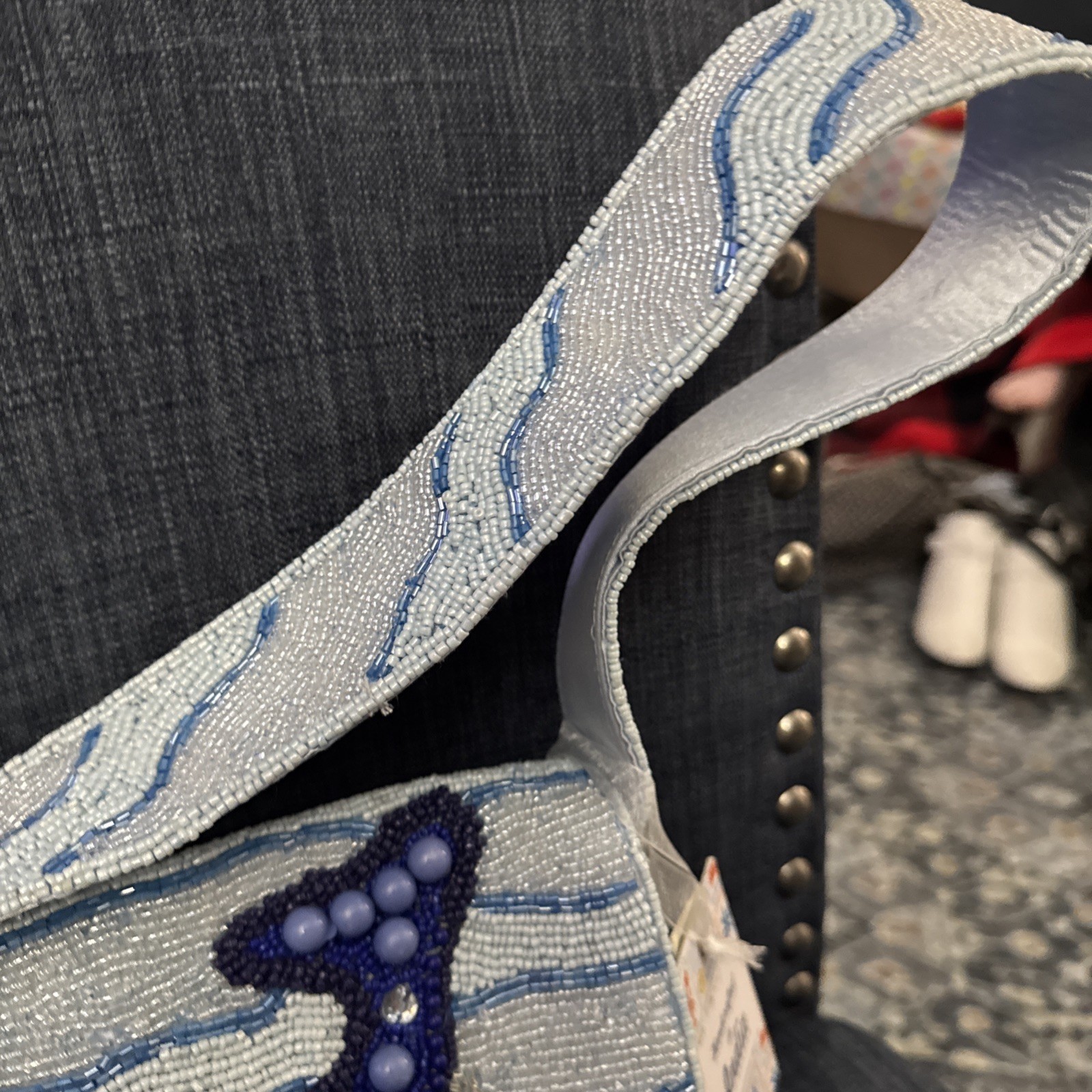 NEW RELEASE Blue Whale Beaded Shoulder Bag India Viral Beaded Bag Charm