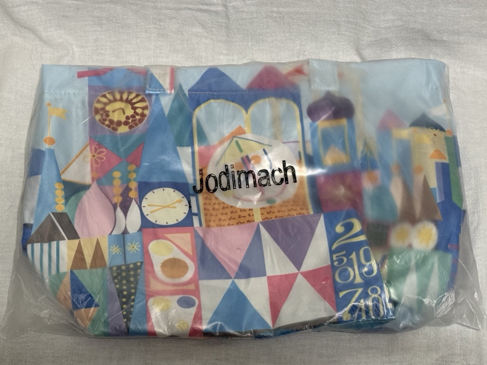 NWOT-Tokyo Small World 17.32×4.92×12.2 Double-Sided Artwork Polyvinyl Tote Bag