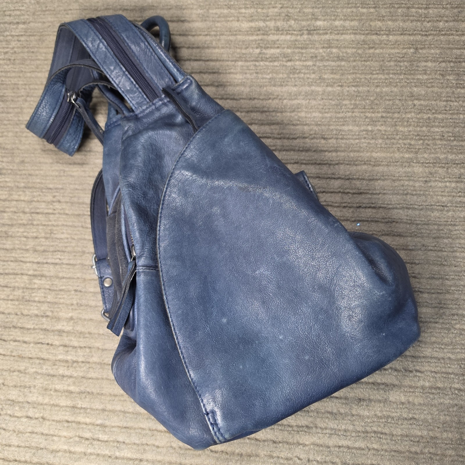 Free People We The Free Soho Convertible Sling Bag Backpack Blue