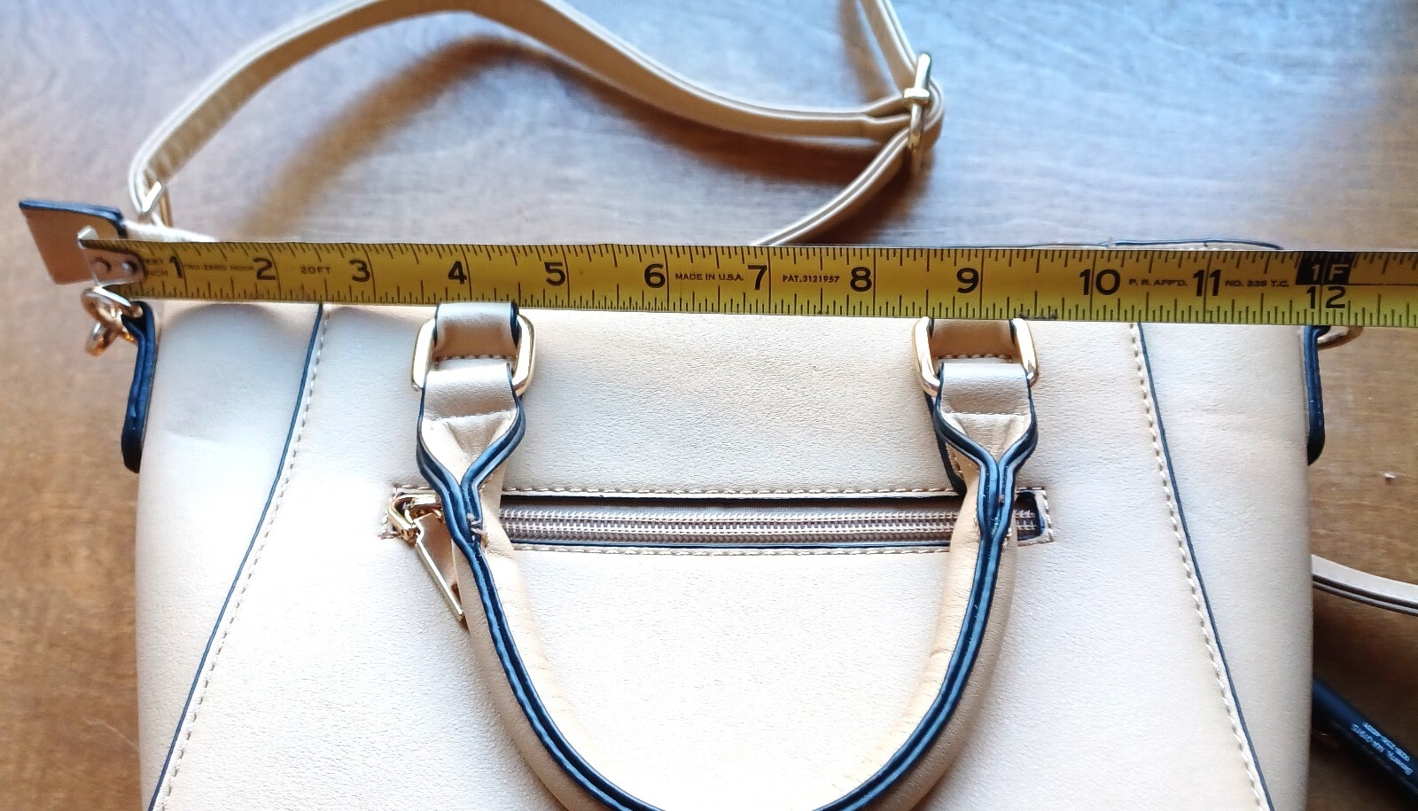 Handbag Shoulder Strap Purse Zipper Compartment