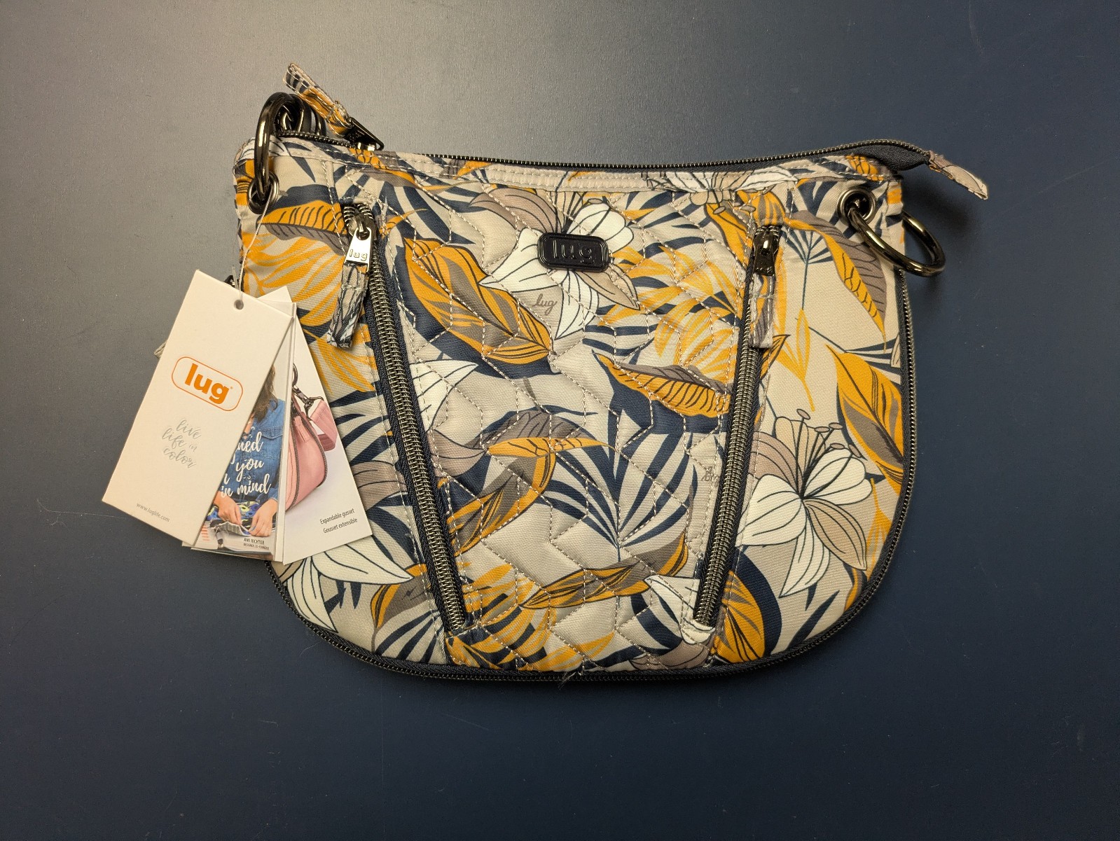 Lug Swivel Crossbody Convertible Shoulder Bag Lily Gray – NWT