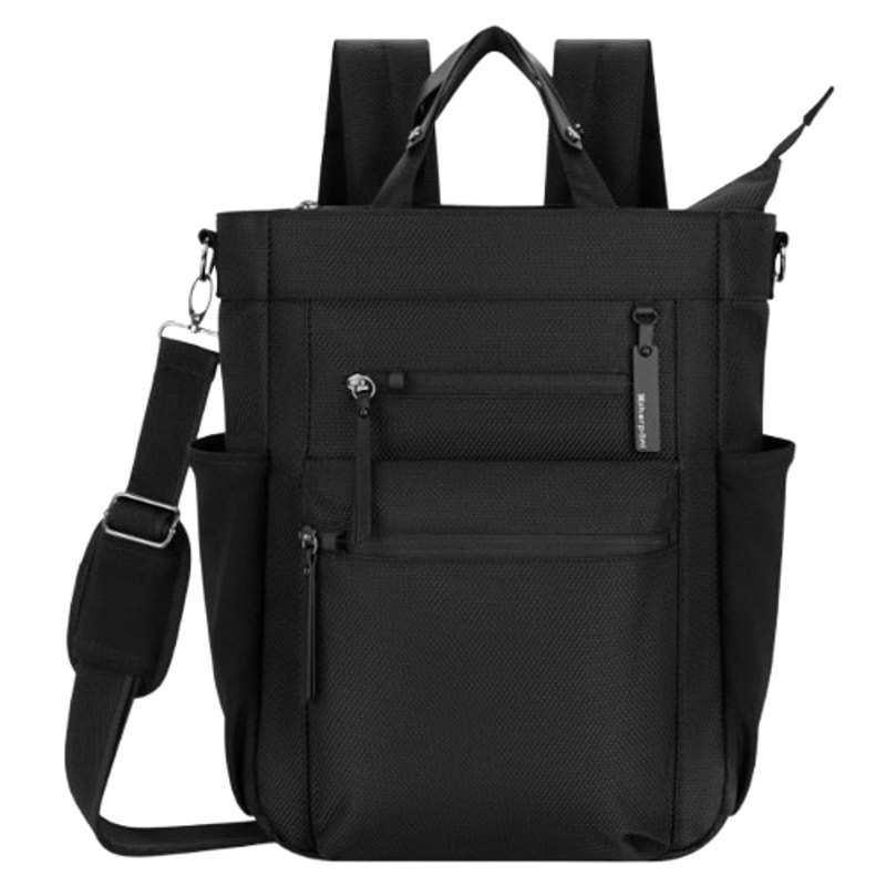 SHERPANI Soleil Anti-theft Convertible Backpack Tote Large Black Carbon NWT